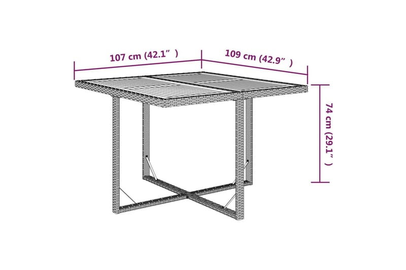 beBasic Matgrupp för trädgården med dynor 5 delar konstrotting beige - Cream - Utemöbler & utemiljö - Utegrupp - Matgrupp utomhus