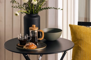 Caféset Brunshuse 60 cm Rund + 2 Klappstolar Utomhus - Svart - Utemöbler & utemiljö - Utegrupp - Cafegrupp & cafeset