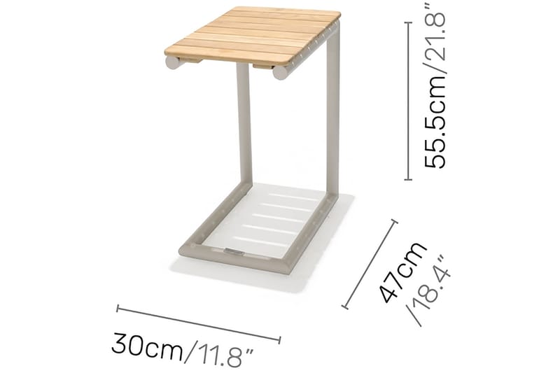 Solsängset Portals med Dyna - Vit/Trä - Utemöbler & utemiljö - Utegrupp - Cafegrupp & cafeset