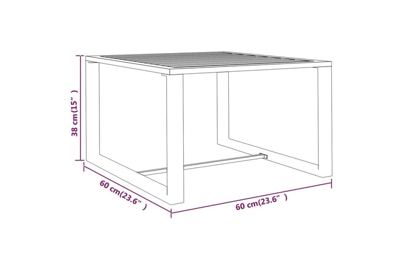 Loungegrupp för trädgården 3 delar med dynor aluminium antra - Antracit - Utemöbler & utemiljö - Loungemöbler - Loungeset & loungegrupp