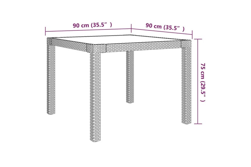 Matgrupp för trädgården med dynor 5 delar konstrotting beige - Beige - Utemöbler & utemiljö - Utegrupp - Matgrupp utomhus