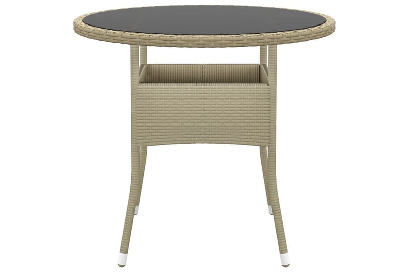 Matgrupp Utomhus för trädgården 5 delar konstrotting beige - Beige - Utemöbler & utemiljö - Utegrupp - Matgrupp utomhus