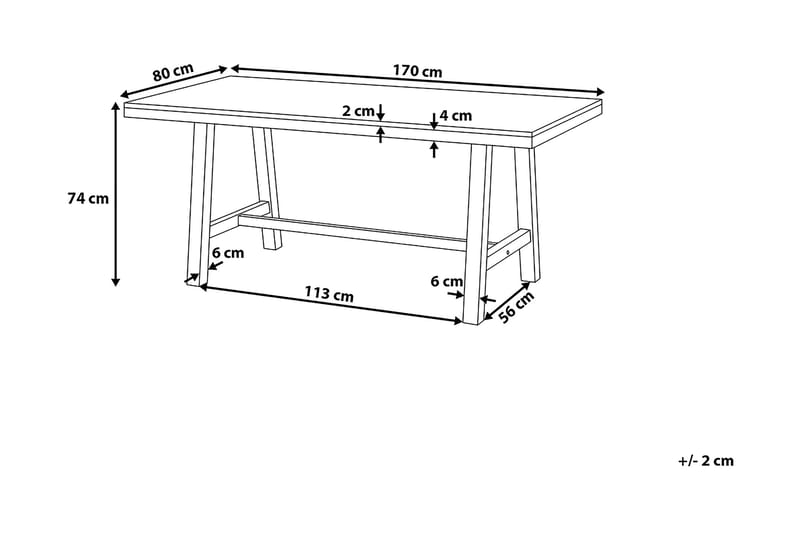 Trädgårdmöbelset Bord+ 2 Bänkar Scania 80 cm - Svart - Utemöbler & utemiljö - Utegrupp - Matgrupp utomhus