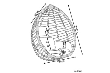 Hängstol Utomhus Izamar - Svart - Utemöbler & utemiljö - Utestol & trädgårdsstol - Hängfåtölj & hängstol utomhus