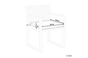 Utestol Torared med Dyna 8-pack - Natur/Blå - Utemöbler & utemiljö - Utestol & trädgårdsstol - Matstol & karmstol utomhus