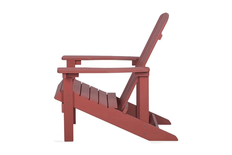 Däckstol Adirondack 88|75|88 cm - Röd - Utemöbler & utemiljö - Utestol & trädgårdsstol - Solstol - Däckstol