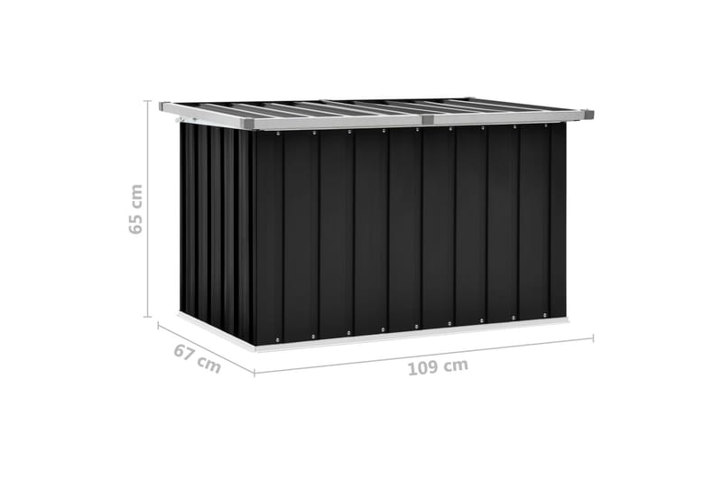 Dynbox antracit 109x67x65 cm - Antracit - Utemöbler & utemiljö - Utomhusförvaring - Dynförvaring - Dynbox & dynlåda