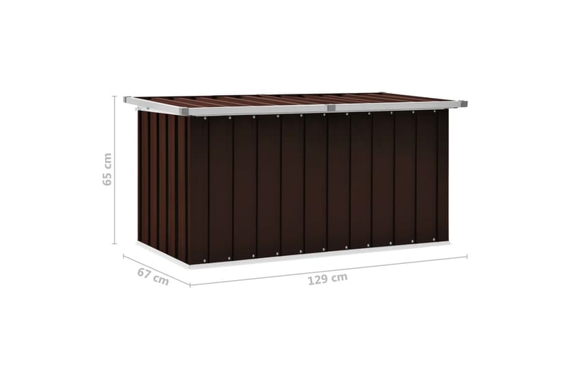 Dynbox brun 129x67x65 cm - Brun - Utemöbler & utemiljö - Utomhusförvaring - Dynförvaring - Dynbox & dynlåda