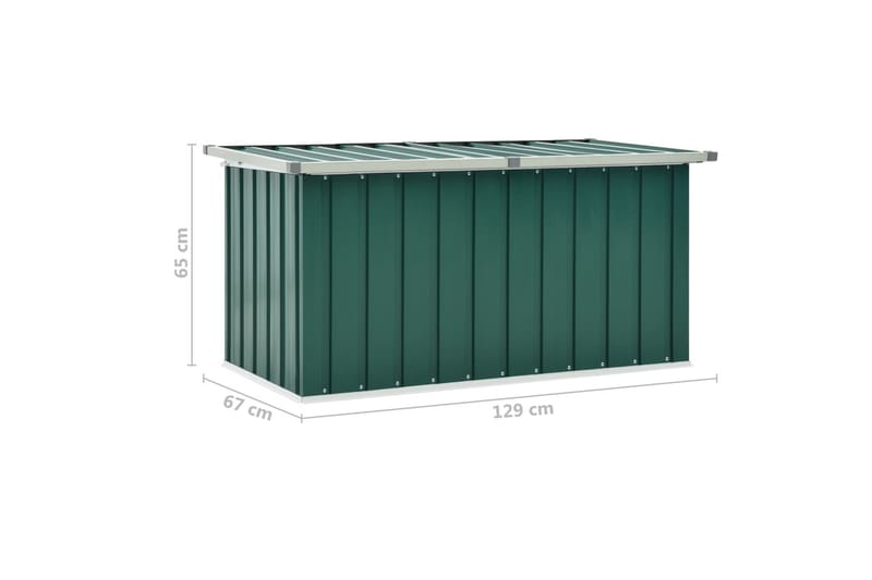 Dynbox grön 129x67x65 cm - Grön - Utemöbler & utemiljö - Utomhusförvaring - Dynförvaring - Dynbox & dynlåda