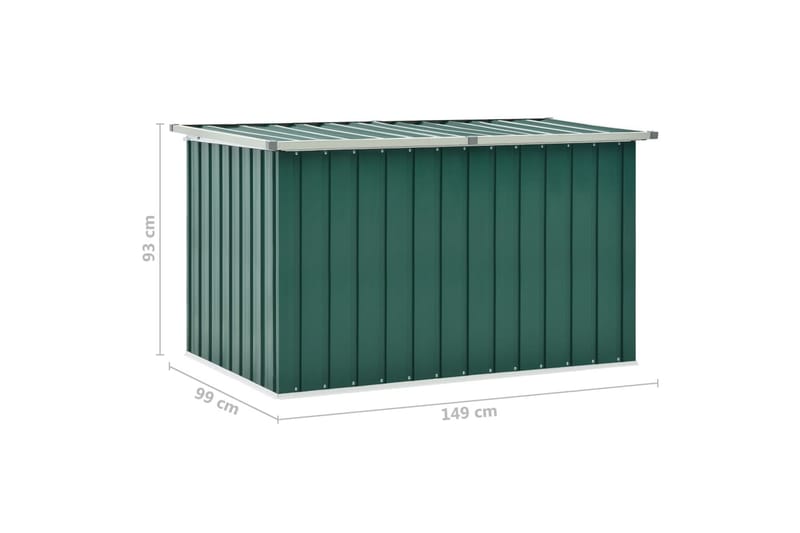 Dynbox grön 149x99x93 cm - Grön - Utemöbler & utemiljö - Utomhusförvaring - Dynförvaring - Dynbox & dynlåda