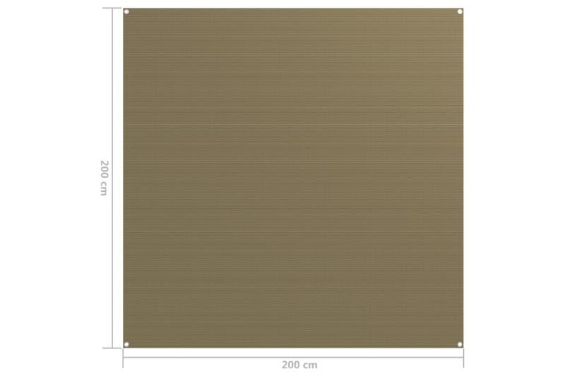 Tältmatta 200x200 cm taupe - Taupe - Utemöbler & utemiljö - Utomhusförvaring - Trädgårdstält & förvaringstält