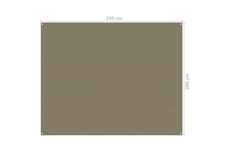 Tältmatta 250x200 cm taupe - Taupe - Utemöbler & utemiljö - Utomhusförvaring - Trädgårdstält & förvaringstält