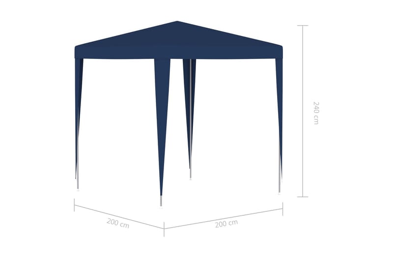 Partytält 2x2 m blå - Blå - Utemöbler & utemiljö - Utomhusförvaring - Trädgårdstält & förvaringstält