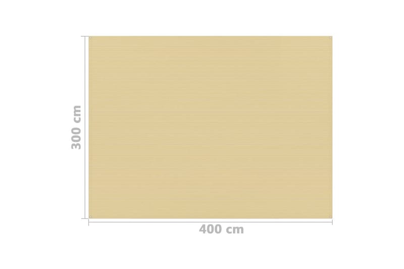 Tältmatta 300x400 cm beige - Beige - Utemöbler & utemiljö - Utomhusförvaring - Trädgårdstält & förvaringstält