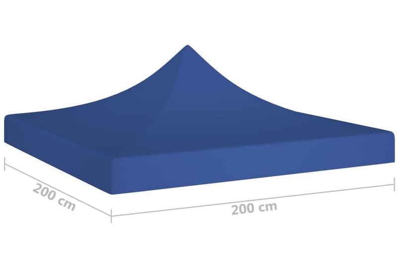 Tak till partytält 2x2 m blå 270 g/m² - Blå - Utemöbler & utemiljö - Utomhusförvaring - Trädgårdstält & förvaringstält