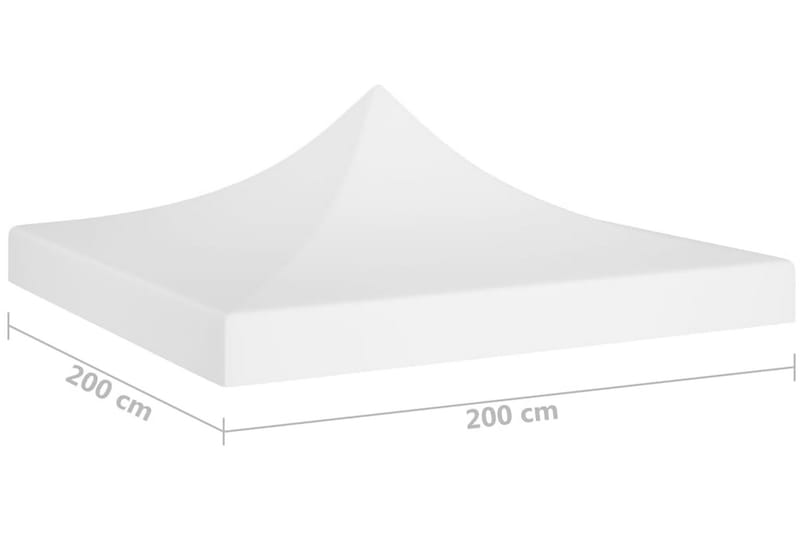 Tak till partytält 2x2 m vit 270 g/m² - Vit - Utemöbler & utemiljö - Utomhusförvaring - Trädgårdstält & förvaringstält