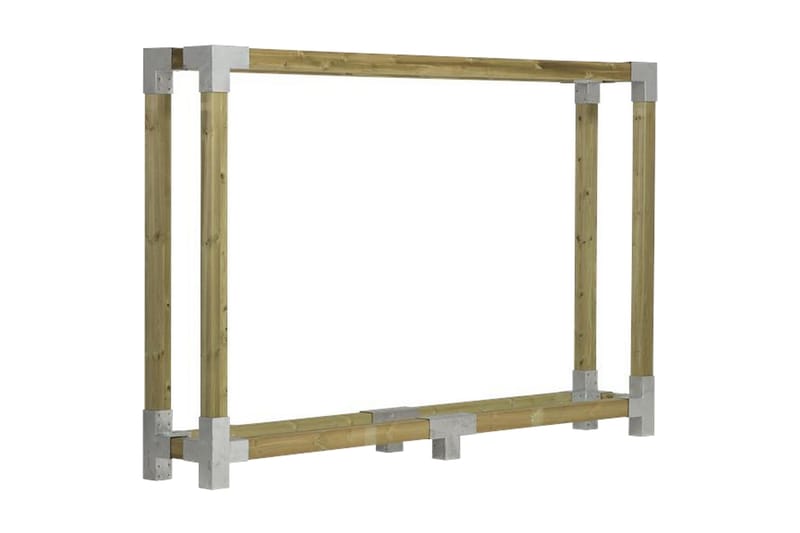 PLUS Cubic Vedvägg - 286x50x188 cm - Beige - Utemöbler & utemiljö - Utomhusförvaring - Vedförvaring