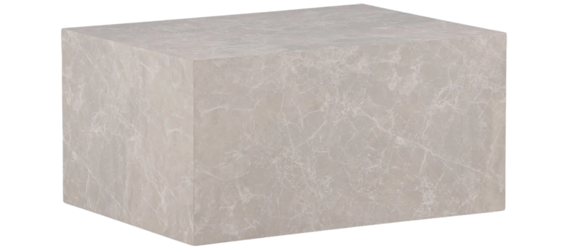 York Travertin Soffbord 80x60x40 cm, Beige