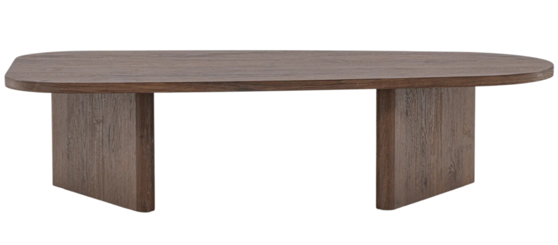 Grönvik Ovalt Soffbord 130x65 cm, Mocca