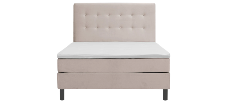 Komplett Sängpaket Dream 120x200 cm Knappar, Beige
