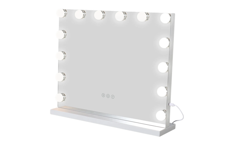 Glow Sminkspegel 50 cm med LED Belysning, Vit